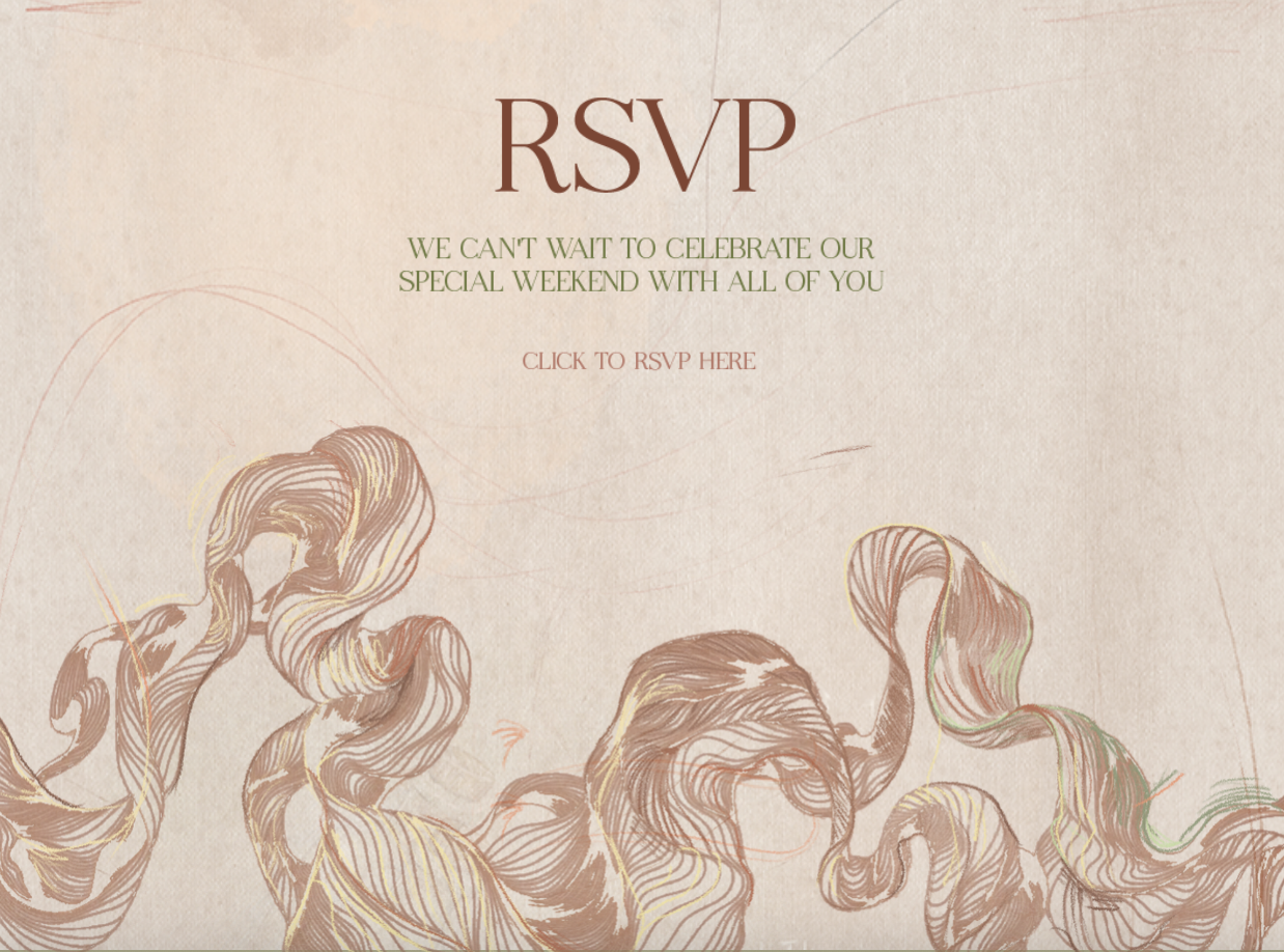 Wedding Website mockup